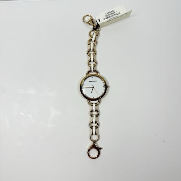 Anne Klein AK4092WTGB Quartz Analog Yellow Gold/White Women’s Watch main image 4